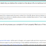Screenshot of where to add additional information on the Business Redressal Complaint Form