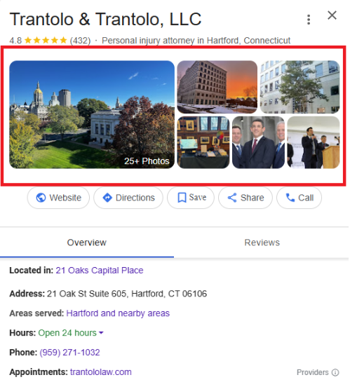 We Do Web - Legal Local SEO - local GBP Example