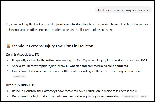 llm example screenshot