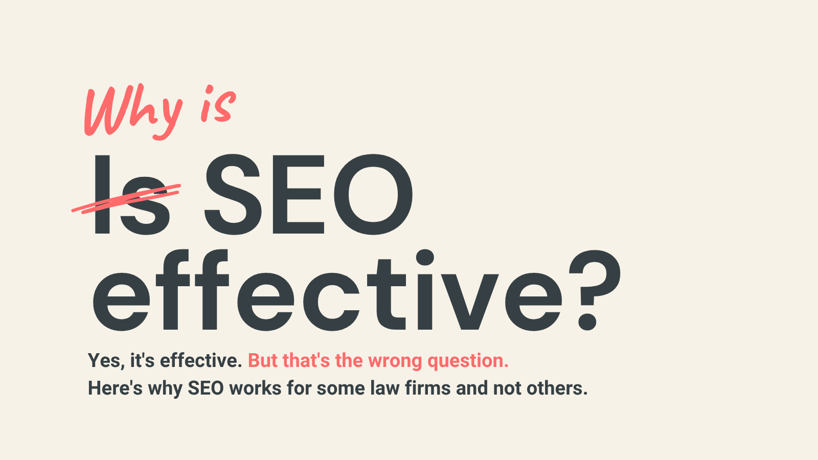 Is SEO Effective Banner
