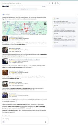 Screenshot of an AI Overview for a commercial query